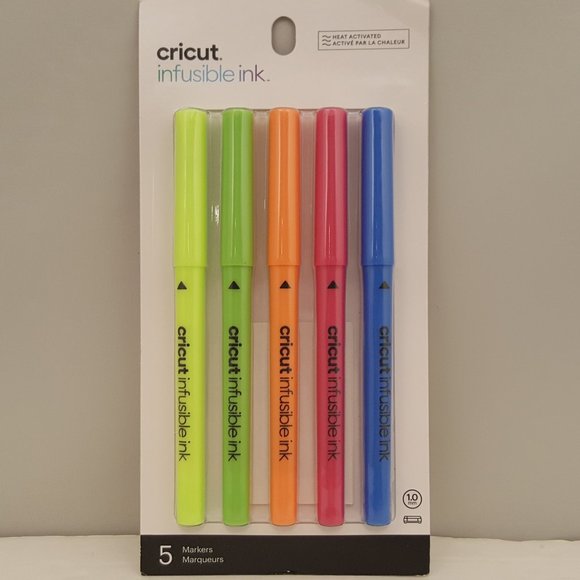 CRICUT Infusible Ink Neons 5 Markers 1mm Item 2006258 NEW - Picture 1 of 4